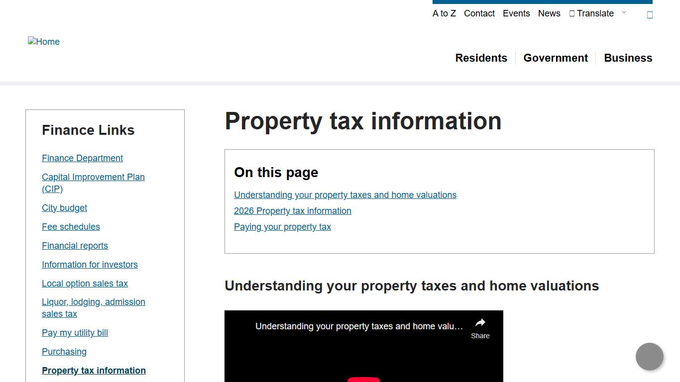 Property tax information City of Bloomington MN